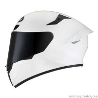 KYT TT Course Solid White